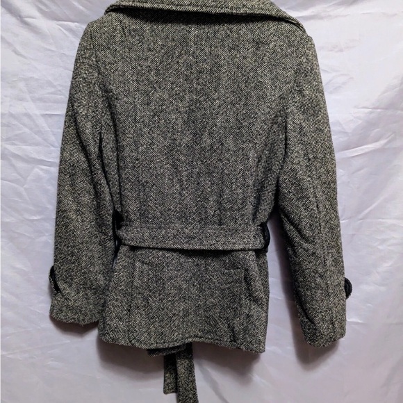 Apt. 9 Black and White Textured Pea Coat - Picture 3 of 6